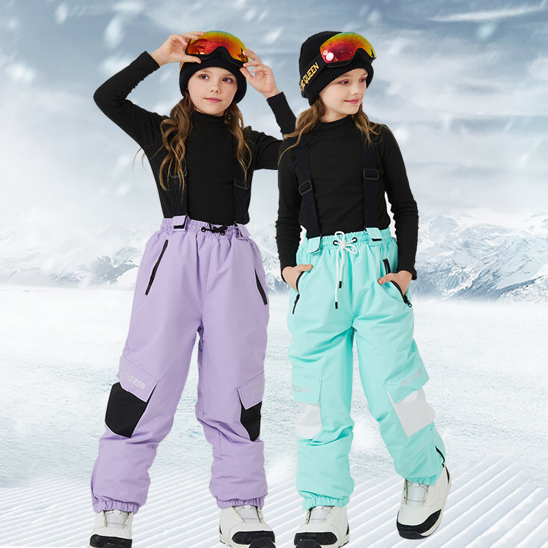 2024冬儿童加厚保暖女童滑雪裤户外防风防水背带裤男童雪乡保暖裤,户外/登山/野营/旅行用品,滑雪裤,淘宝优惠券,粉丝福利购,淘宝优惠卷