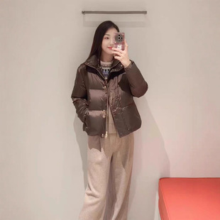 复古落肩云朵泡芙翻领保暖短款 新款 鸭绒羽绒服 2025冬季 柜4900