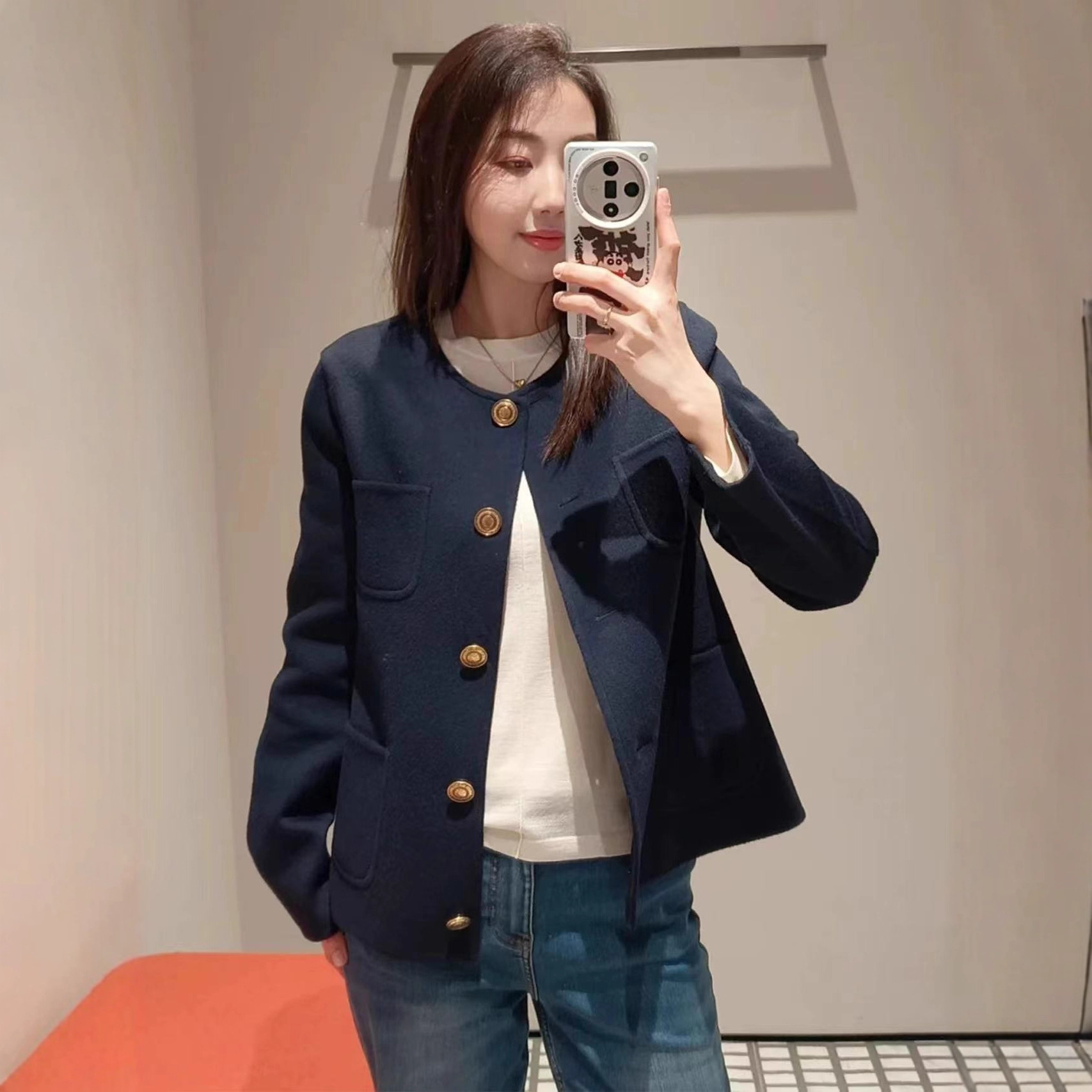 柜4900+！圆领小香风双面