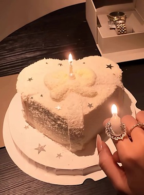 创意蜡烛戒指小众ins风饰品高级感生日送朋友氛围感拍照道具用品