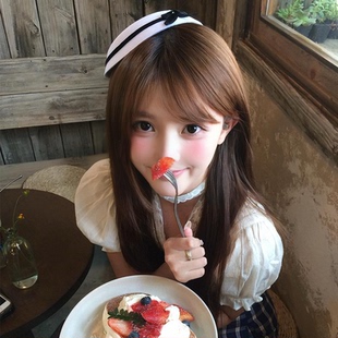 黑白丝绒蝴蝶结小礼帽头饰赫本英伦海军风jk少女学院圆顶水手帽子