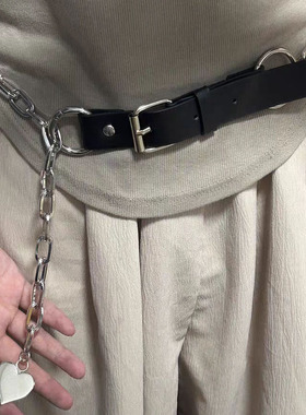金属爱心皮带链条腰带腰链潮流搭配气质时尚连衣裙收腰嘻哈装饰女