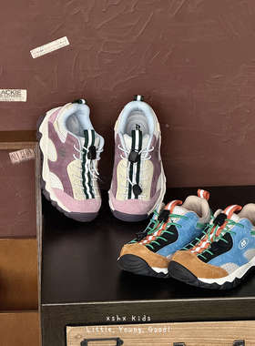 THE CBC KIDS儿童户外登山鞋春秋网面透气防滑男女童山系运动鞋