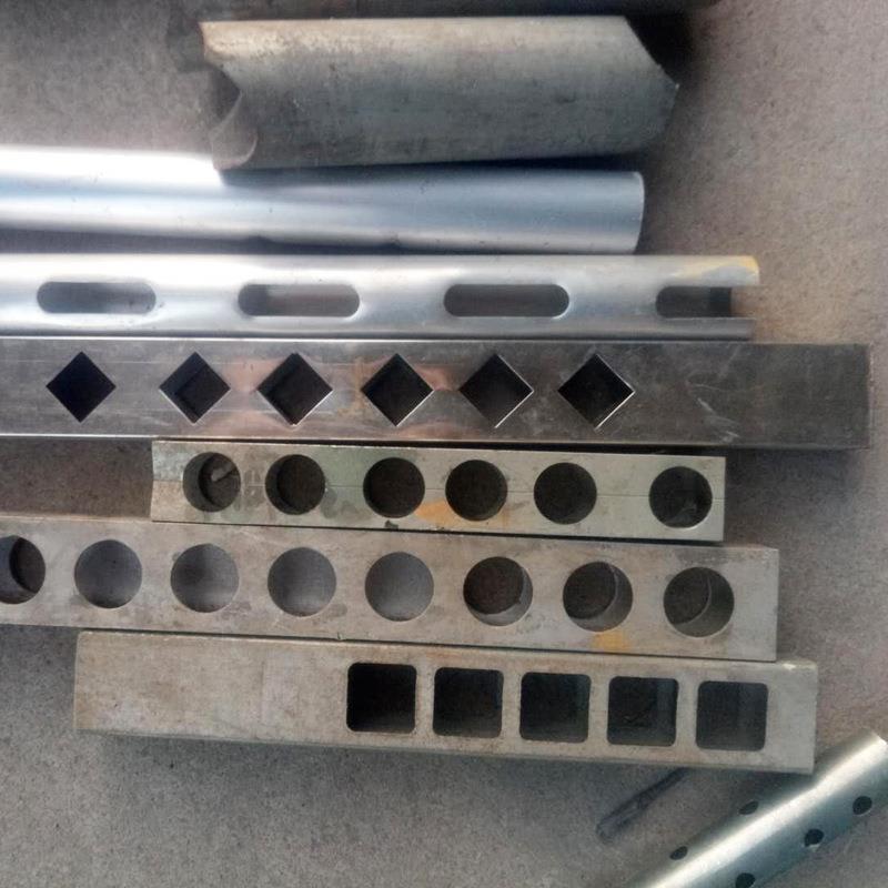 锌钢护栏冲孔机不锈钢铝合金方管角钢角铝货架圆管冲弧机液压冲床