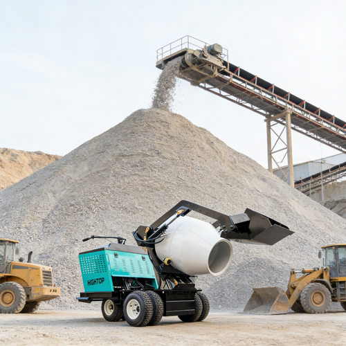 源头厂家HT800型轮式混凝土搅拌罐 建筑工地Concrete mixing tank