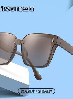 新款偏光太阳眼镜 韩版女士大框PC墨镜 时尚出游遮阳镜现货女