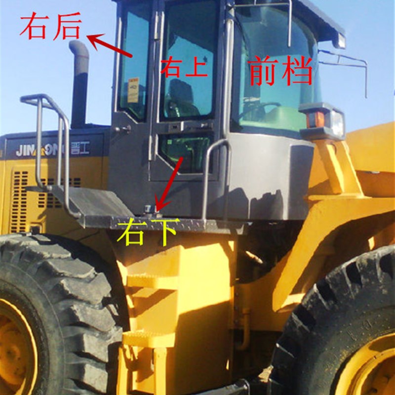 晋工755-3 751F装载机前挡 后挡 左M右门窗挡风玻璃 铲车件