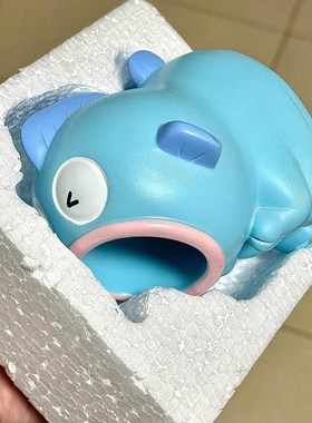 丑鱼摆件创意可爱卡通树脂牙刷架A浴室牙具座办公室笔筒桌面装饰