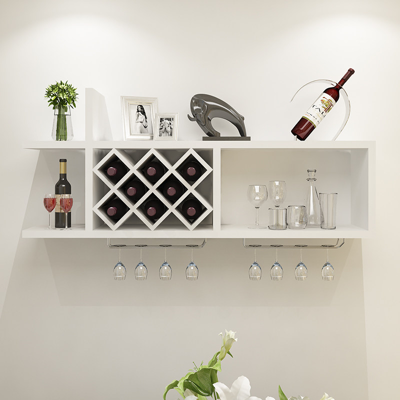 客厅壁挂红酒架酒柜现代墙上红酒架家用餐厅酒格创意简约墙壁酒架