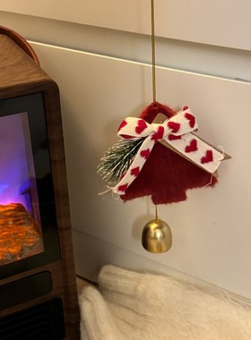 圣诞节氛围房间门玄关装饰毛毡圣诞E树挂件装饰汽车装饰小礼品挂