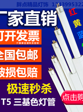 T4灯管T5灯管日光灯家用长条荧光灯卫生间镜前灯节能一米细小灯管
