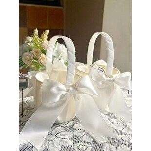 花童撒花蓝婚礼手提篮子花瓣结婚伴娘道具婚庆Q道具儿童跳舞撒糖