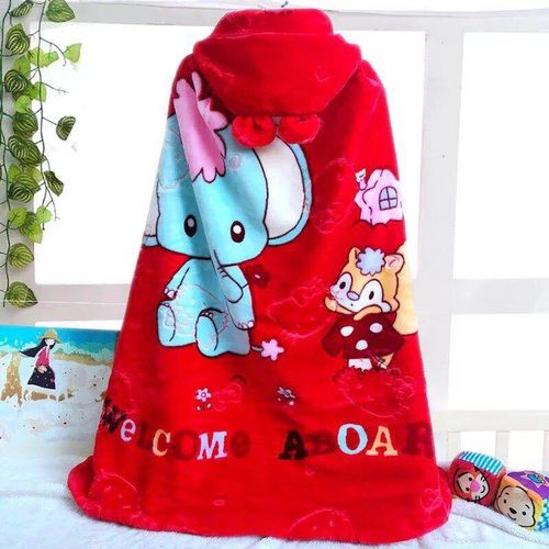 宝宝披风斗篷婴儿四季款抱毯新生披被儿童披肩外出服推车盖毯包被