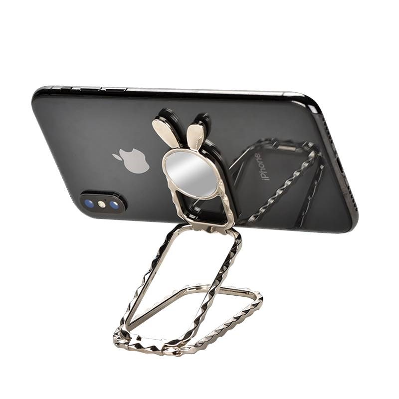 手挂钩指环扣金属床上支架桌面粘便携升降平板背懒