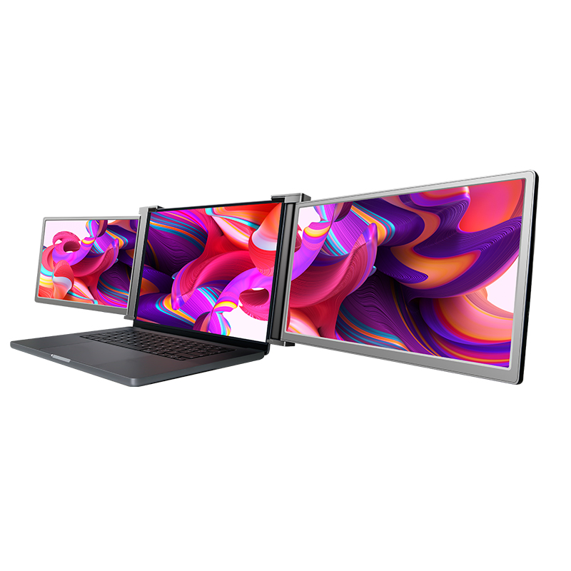 FOPO/富博双屏便携式显示器笔记本副屏电脑扩展屏幕炒股扩展大屏