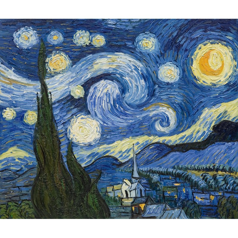 现代梵星空壁画 客厅卧室书房墙纸 电视背景墙壁纸壁布墙布定制