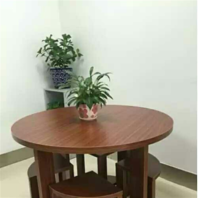 圆形餐桌洽谈接待圆桌小户型饭桌圆餐桌椅简约现代小咖啡圆桌定做