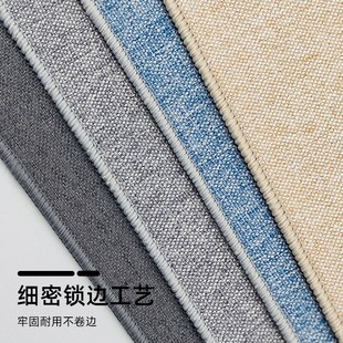 亚麻鼠标垫简约质感超大号u电脑键盘垫降噪减震办公桌面垫加厚棉