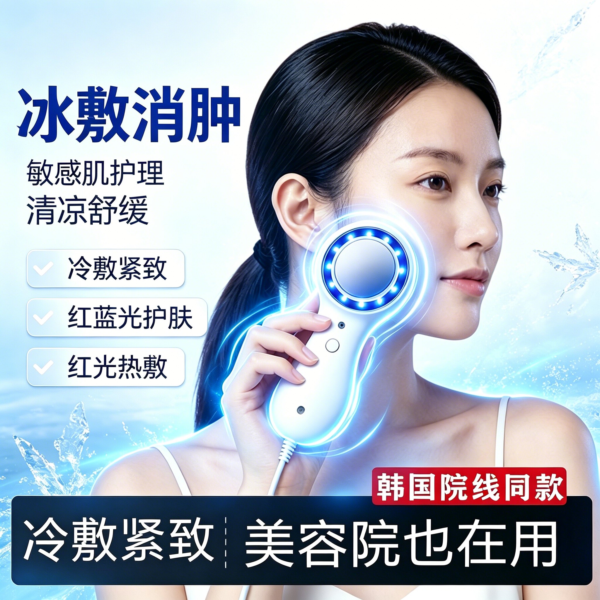 【美容院同款】冰热敷仪/真的冷图片
