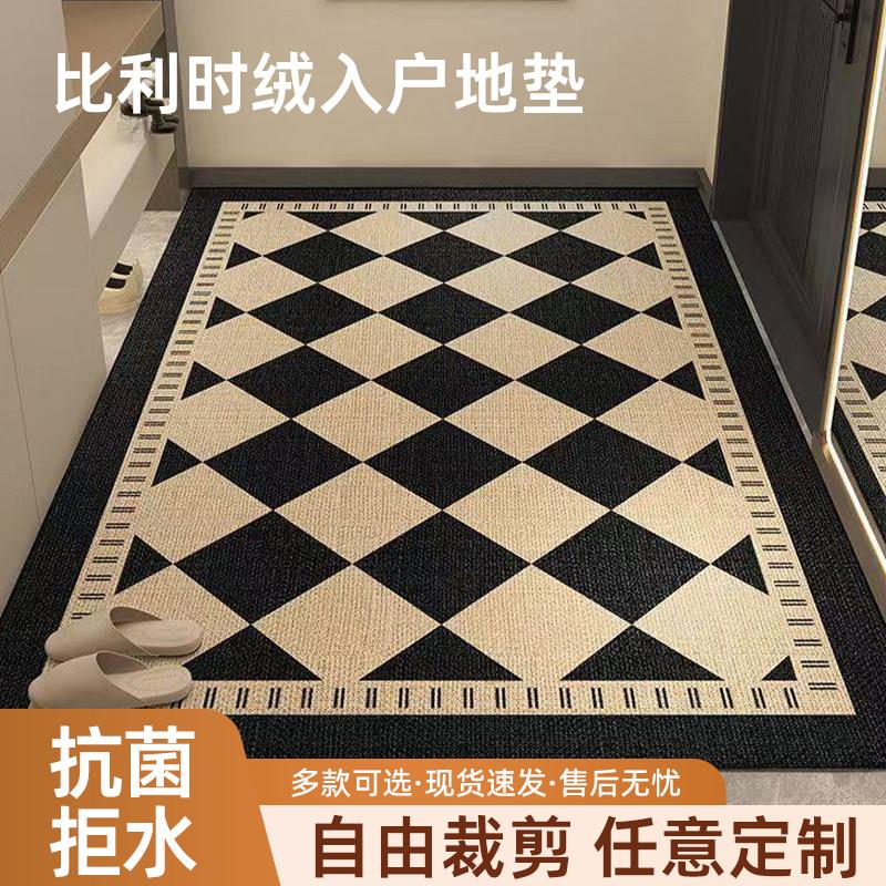 新款tpr圈绒入户门地垫家用耐脏地毯可裁剪垫子防滑进门脚垫玄关