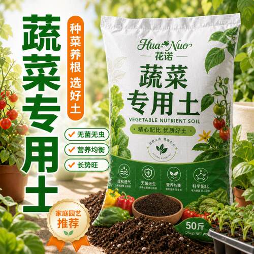 营养土种菜专用土阳台蔬菜有机土家庭种植肥料泥土壤盆栽育苗土壤