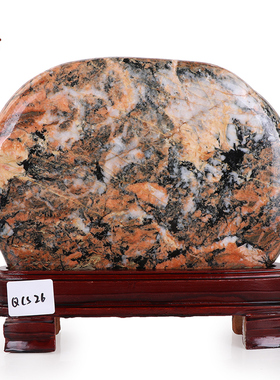 青海七彩石摆件奇石天然原石观赏石头工艺品室内客厅办公室装饰品