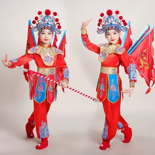 第九届小荷风采刀马旦演出服儿童花木兰穆桂英戏曲京豫剧舞蹈服