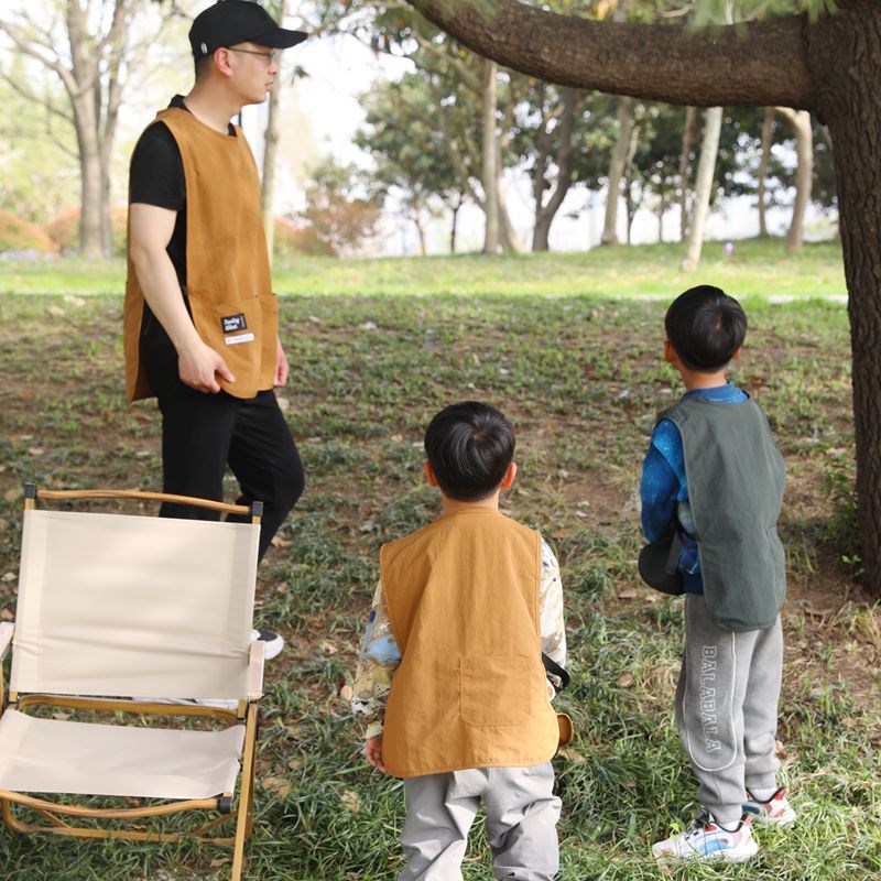 亲子马甲围裙包邮儿童轻便尼龙画画罩衣不沾毛发厨房防油污水定制