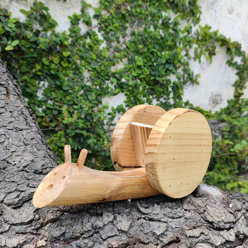 实木质动物蜗牛造型小花盆户外幼儿园桌面花园摆件森系装饰橱窗道,家居饰品,装饰摆件,淘宝优惠券,粉丝福利购,淘宝优惠卷