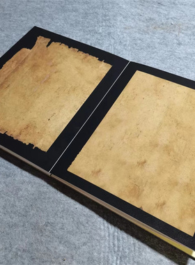 高质量国展册页纯手工加厚卡纸空白汉简残片仿古做旧6折12页高端