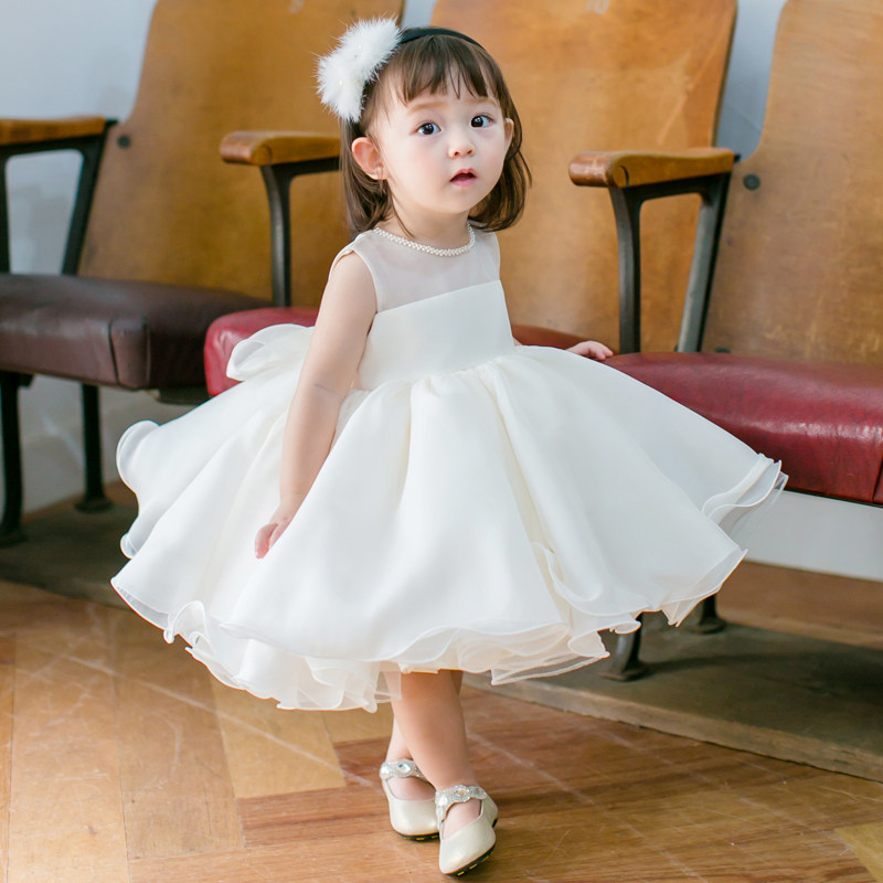儿童礼服公主裙女童蓬蓬纱周岁生日婚纱裙花仙子演出服轻奢晚礼服图片