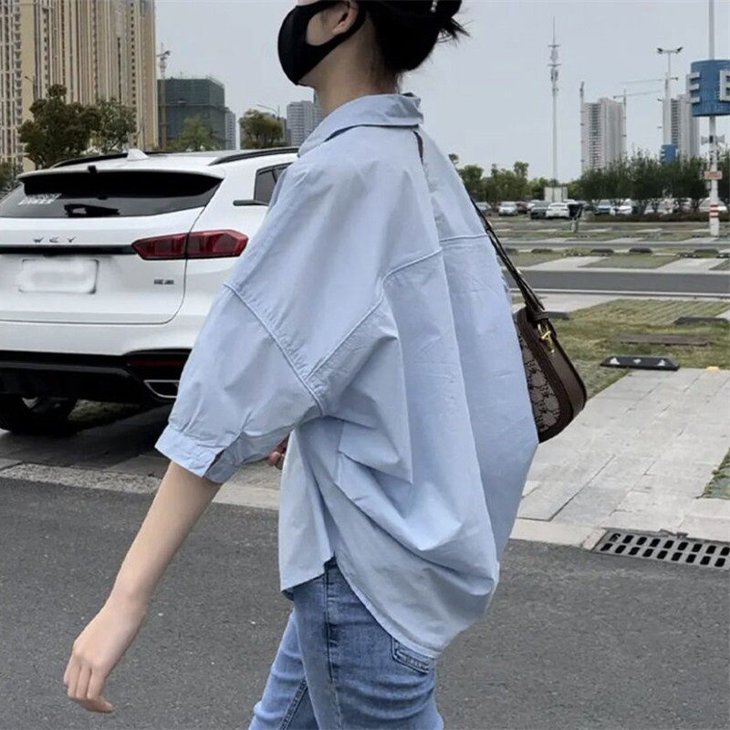 成套搭配女装2023春装新款洋气设计感休闲衬衫九分牛仔裤两件套装