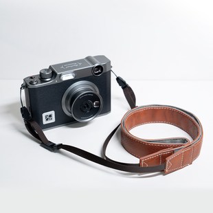 汉印Z3拍立得照片打印机 皮质背带黑/棕色斜跨单肩背复古