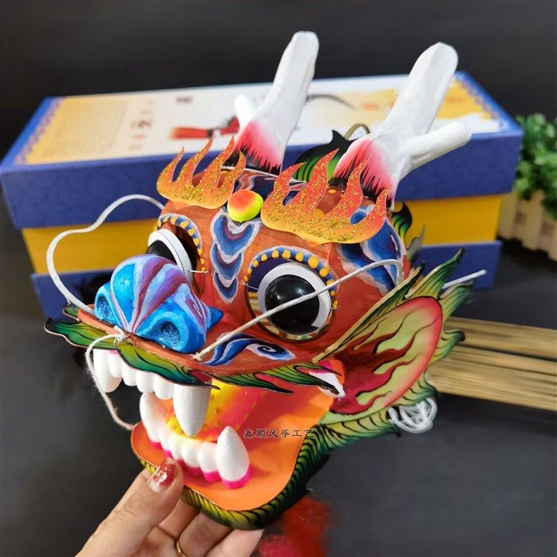 潍坊风筝龙头蜈蚣龙风筝立体竹子传统礼盒观赏装饰手工艺商务礼品