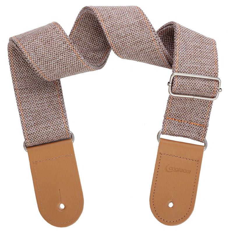 质朴棉麻民谣木吉他背带 电吉他贝斯加宽肩带 斜跨琴带送尾钉赠品