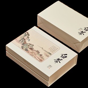 新款福鼎白茶散茶茶叶包装盒安吉白茶礼盒茶叶罐包装盒空盒定制