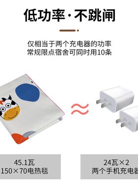 新款电热毯单人电褥子家用学生宿舍小功率小型安全智能