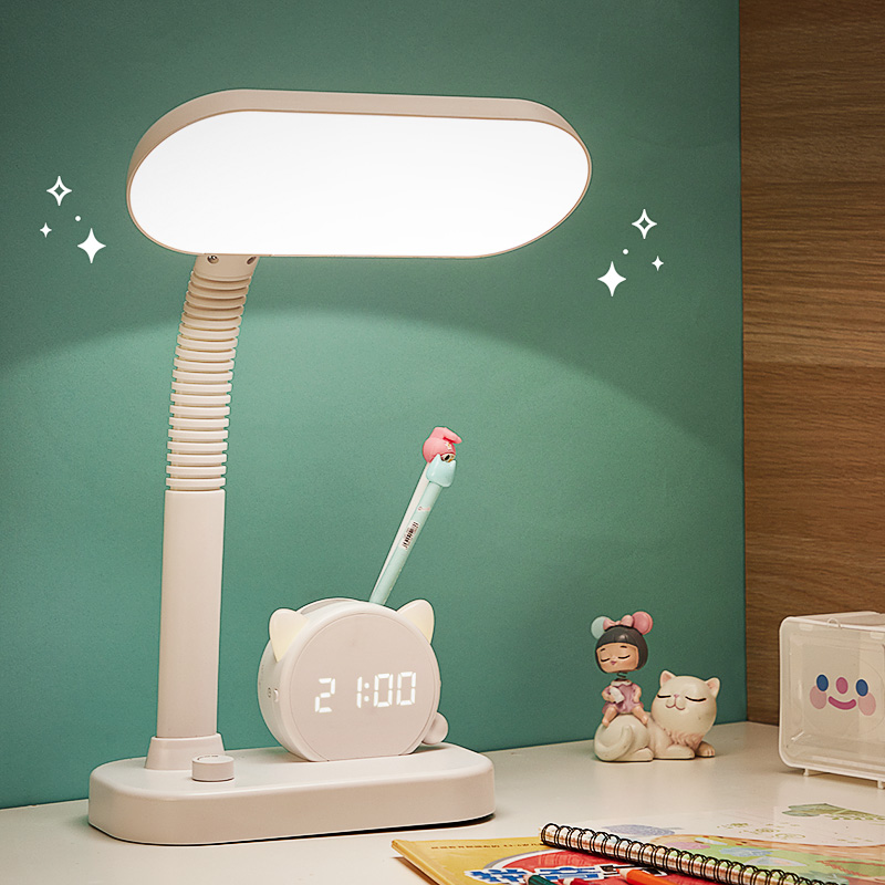 小台灯护眼书桌学生学习专用卧室床头家用儿童写字写作业充插两用