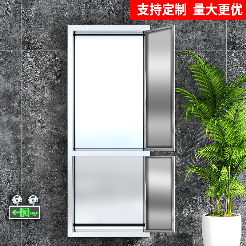 可定制304不锈钢消防箱门面板消防器材水带箱门消火栓箱门框