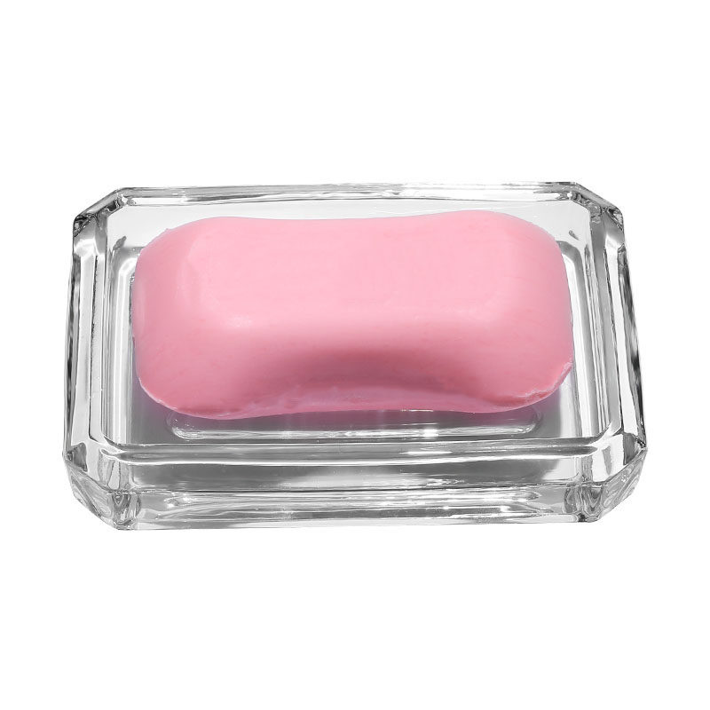 玻璃香皂盒透明家用卫生间手工皂碟盘创意酒店宾馆旅社浴室肥皂盒