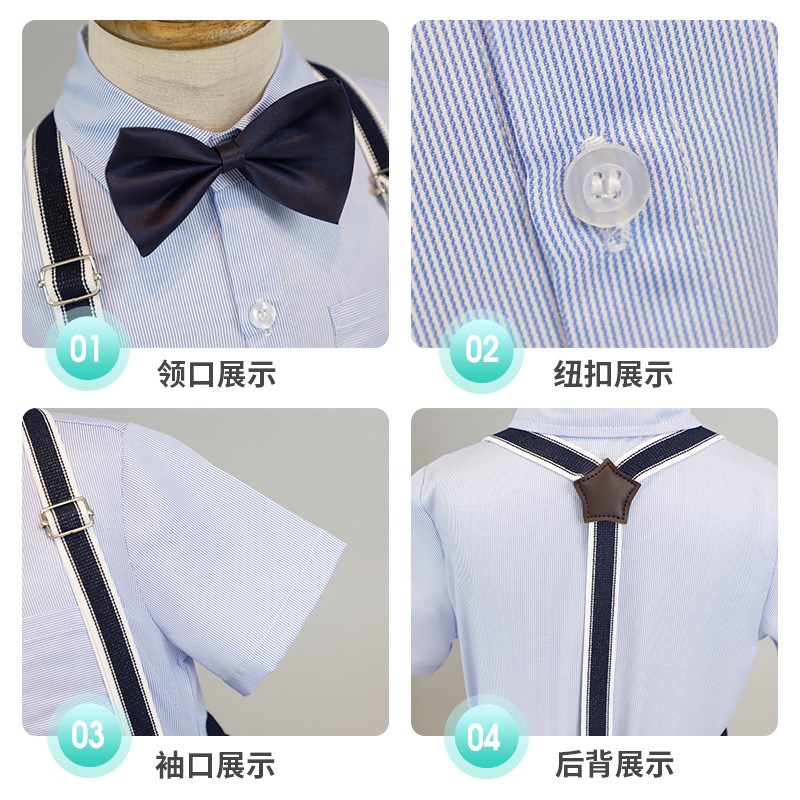 男童小西装套装夏季宝宝周岁生日小主持人礼服花童西服钢琴演出服