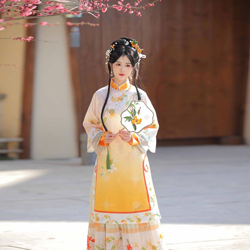 新中式复古渐变汉服婚礼公主小姐少奶奶民国风女装秀禾服喜娘服装