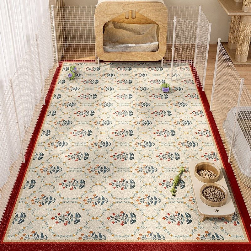 宠物地垫防水防尿pvc狗狗防滑围栏专用免洗可擦狗窝垫子狗笼地毯,居家布艺,家用脚垫,淘宝优惠券,粉丝福利购,淘宝优惠卷