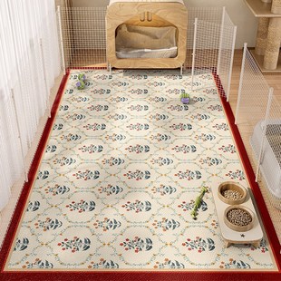 宠物地垫防水防尿pvc狗狗防滑围栏专用免洗可擦狗窝垫子狗笼地毯