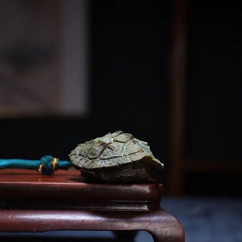 绿檀富甲一方鳄龟壳甲骨文玩木雕刻手把件男女随身把玩物挂件吊坠,家居饰品,木雕,淘宝优惠券,粉丝福利购,淘宝优惠卷