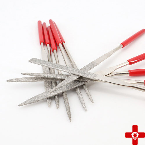 吉他弦枕打磨工具弦槽琴码锉刀贝司品丝打磨棒金刚石磨刀钢锉10件