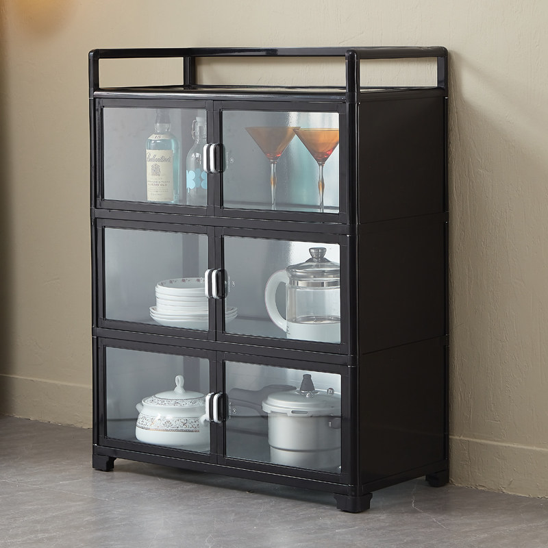 厨房储物柜碗柜家用置物柜橱柜收纳柜茶水柜餐边柜简易铝合金柜子,住宅家具,餐边柜,淘宝优惠券,粉丝福利购,淘宝优惠卷