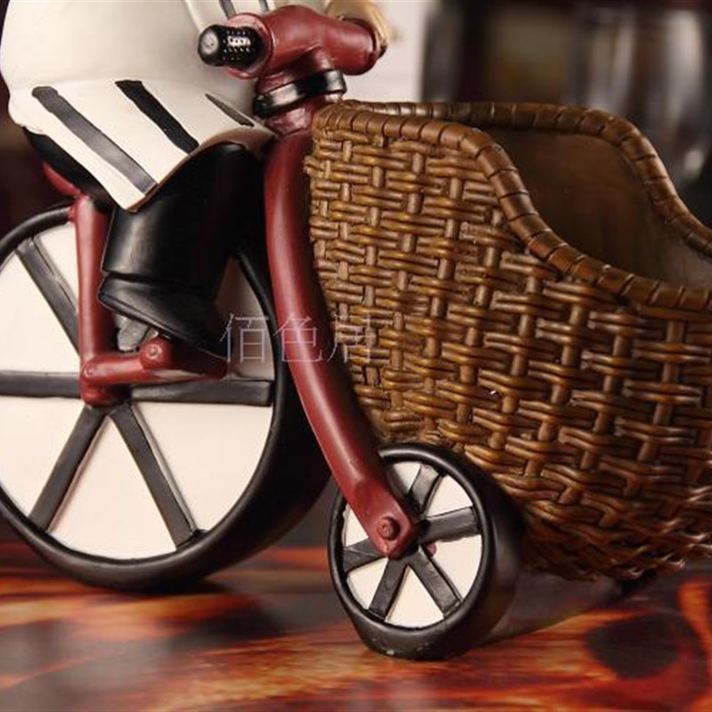 美式风格厨师红酒架家居装饰品酒柜玄关摆件西餐厅摆设