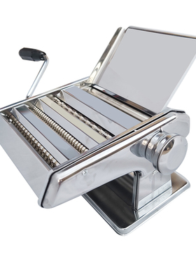 山东龙口手动复兴牌家用压面机面条机手摇免拆刀带托板不锈钢小型