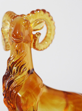 琉璃领头羊生肖羊摆件居家客厅玄关摆放商铺开业送礼节日亲朋礼品